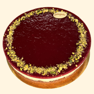 Pisztácia-Málna torta 12 szeletes